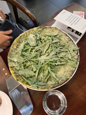 arugula pesto pasta  at Mahina Vegan Table in Seoul