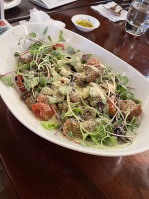 caesar salad   at Mahina Vegan Table in Seoul