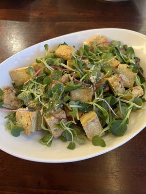 Tofu salad  at Mahina Vegan Table in Seoul