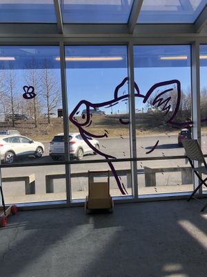 terrace  at Vegan Budin in Reykjavik