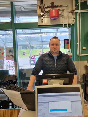 The owner at Vegan Budin in Reykjavik