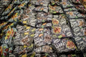 frozen food selection at Vegan Budin in Reykjavik