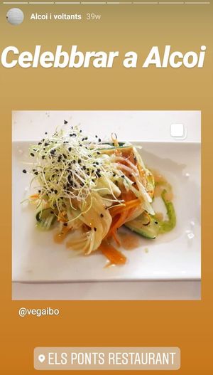 Crudité at El Ponts in Alcoi