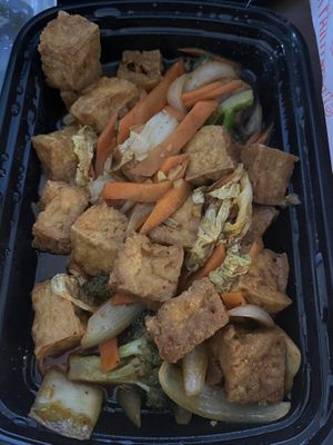 Pad Vegetablee  at Lucky Thai in Murfreesboro