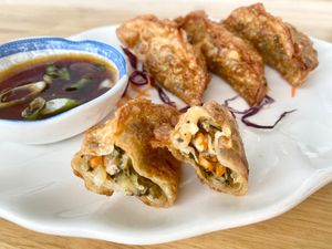 vegan fried dumplings at Lucky Thai in Murfreesboro
