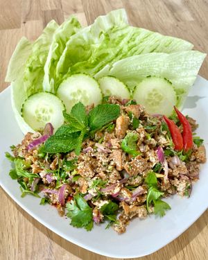 tofu larb at Lucky Thai in Murfreesboro