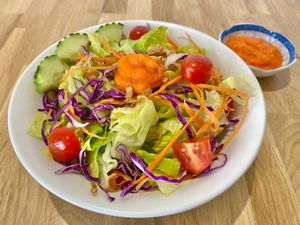 house ginger salad at Lucky Thai in Murfreesboro
