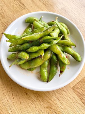 spicy edamame at Lucky Thai in Murfreesboro