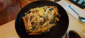 Japchae at Bibimbap West in Glasgow