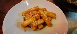 Tteokbokki at Bibimbap West in Glasgow