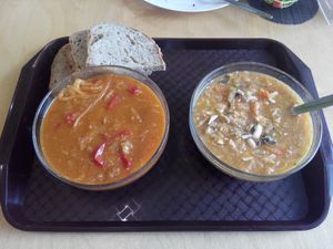 Mexican goulash with soy meat. at Oaza Zdravi in Ceska Trebova