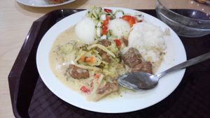 Thai curry with seitan at Oaza Zdravi in Ceska Trebova