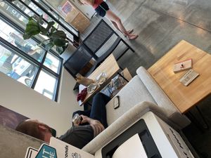 Comfy seating at Dear Diary Coffeehouse in Austin