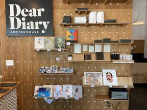 More art at Dear Diary Coffeehouse in Austin
