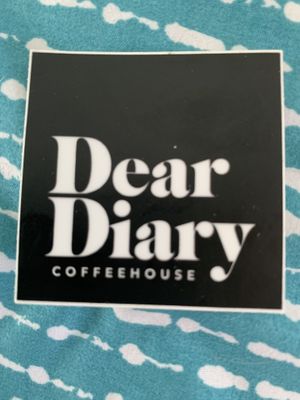 The sticker I got at Dear Diary Coffeehouse in Austin