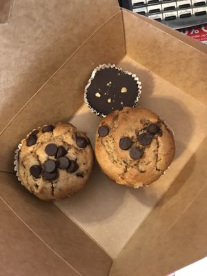 Peanut buttercup and GF Choco banana muffin  at Dear Diary Coffeehouse in Austin