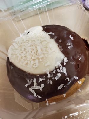 Almond Joy donut at Dear Diary Coffeehouse in Austin