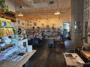 Art coffee space   at Dear Diary Coffeehouse in Austin