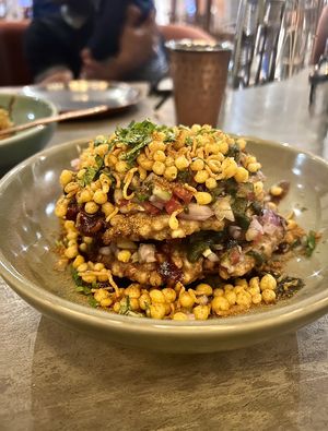 Sweet potato sabudana tikki chaat  at Go Native - Sadhashivnagar in Bangalore
