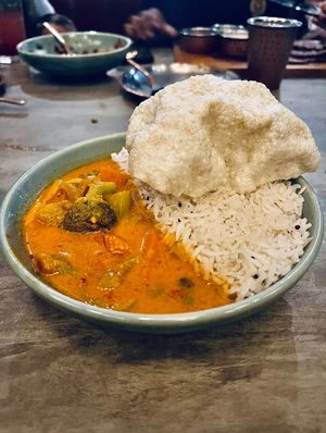 Veggie raw mango coconut curry bowl  at Go Native - Sadhashivnagar in Bangalore