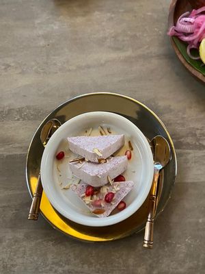 Vegan rose and hibiscus ice cream at Go Native - Sadhashivnagar in Bangalore