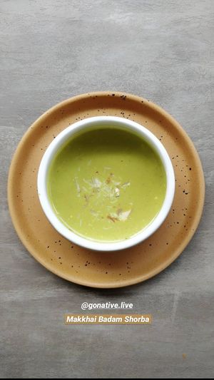 Makkhai badam shorba at Go Native - Sadhashivnagar in Bangalore