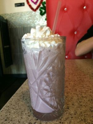 taro snow bubble (our favorite thing on the menu) at Mitasie 3 in Huntington Beach