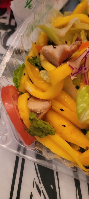 Mango salad at Mitasie 3 in Huntington Beach