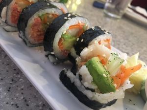 Vegan spicy tuna roll  at Mitasie 3 in Huntington Beach