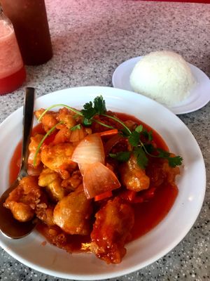 Sweet n sour chicken  at Mitasie 3 in Huntington Beach