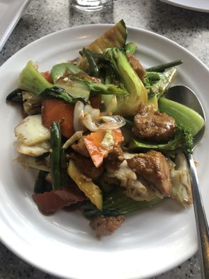 Mixed veggies lunch special at Mitasie 3 in Huntington Beach