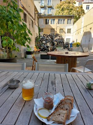 Patio at Vycep Kabelovna in Prague