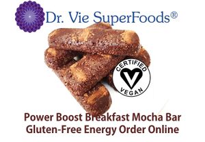 44 g each Dr. Vie Superfoods. Raw vegan gluten-free, low GI, Chia, linseeds, quinoa, cacao, cherries, mocha. Delicious breakfast energy on the run. Uber Eats delivery or KZNpick up at Dr. Vie SuperFoods in Durban