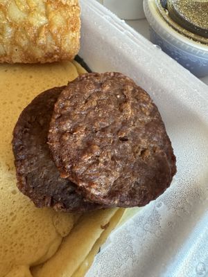 Sausage patties  at A Peace of Soul in Columbia