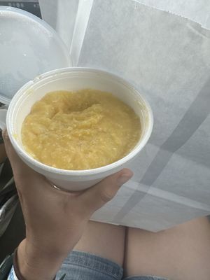 Cheese grits  at A Peace of Soul in Columbia