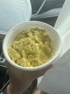 Side of scrambled eggs   at A Peace of Soul in Columbia