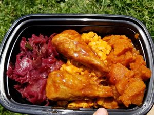 Food at Asheville VeganFest at A Peace of Soul in Columbia