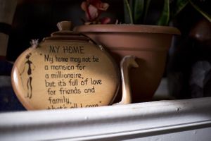 Decor in cafe at A Peace of Soul in Columbia