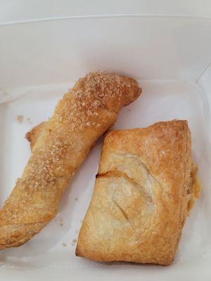 Cheese pastry & guava and cheese at Vegan Delights in Miramar