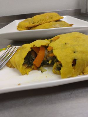 Green Gene Vegan Jamaican Patties at Green Gene Vegan Cafe in Albuquerque