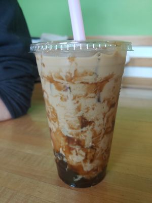 Tiger Boba Tea! My fav at Green Gene Vegan Cafe in Albuquerque