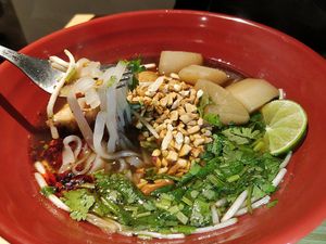 Thai soup Noodles at Sove in Central Singapore