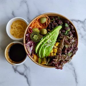 Delivery Black Bean Burrito Bowl at Sove in Central Singapore