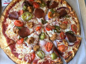 I went back and this time they had the vegan pepperoni (I think the brand was The Beehive?)  at The Pizza Press in Pearl City