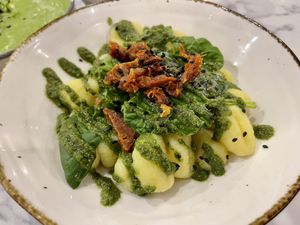 In house made gnocchi.   at Veg Harmony in Minsk