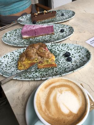 Cake and coffee   at Green Foods in Seebruck