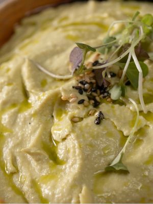 Hummus de guisante  at Tatapas Gastroteka in Hondarribia