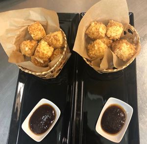 Tapioca with tamarindo sauce  at Tatapas Gastroteka in Hondarribia