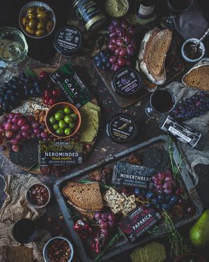 Cheeseboard selection at I Am Nut OK in East London