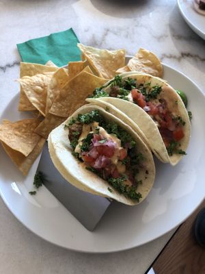 Fried Avocado Tacos at Kale My Name in Chicago